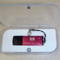 Plastic case USB stick - hp